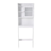 Slim Over The Toilet Storage Cabinet Wooden Bathroom Toilet Organizer Shelf Unit