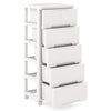 Movable Storage Organizer Unit Storage Cart Storage Cart Container 6 Drawers