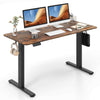 140 x 60 cm Height Adjustable Desk Electric Standing Desk Home Office Brown