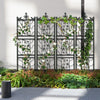 2 Wrought Iron Garden Trellis Fence Plant Climbing Wire Aid Lattice Outdoor Yard