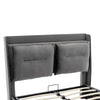 Double Ottoman Bed Frame, 4ft6 Gas Lift Storage Bed with Headboard & Drawers