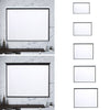 Projector Screen Manual Pull Down Wall Mounted Matt White Home Cinema 60-120''