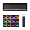 Wall Mounted 50inch Insert LED Fireplace Electric Inset Media Fire Stove 12Color