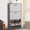 3 Drawer Shoe Cabinet Storage Cupboard Unit Shoe Rack Wooden Stand Organiser