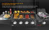Deluxe Gas BBQ Grill Stainless Steel 4 Burner + 1 Side Outdoor Barbecue