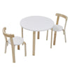 Kids Table and 2 Chairs Set Wooden Children Toddler Indoor Furniture Play Corner