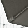 3(m) Offset Parasol Cantilever Hanging Umbrella 360° Rotation w/ Base Dark Grey