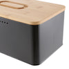 Metal Bread Bin with Chopping Board Lid Kitchen Food Cake Loaf Storage Container