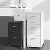 Office Home Metal Filing Cabinet Cupboard on Castors Cabinet 3-10 Drawer Storage