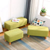 Green Fabric Shoes Chaning Stool Hallway Chair Footstool Side Bench Low Seat UK