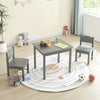 Kids Table and Chairs Set Wooden Preschoolers Children's Table with 2 Chairs Set