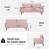 Velvet Sofa with 2 Pillows 2/3 Seater Modern Couch Love Seat Settee Home Office