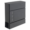 Wall Mounted Parcel Post Box Mailbox Large Steel Lockable Outside Letter w/ Keys