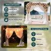 3x3m/10x10ft Wedding Backdrop Stand Pipe Stage Flower Rack Arch Iron Party Door