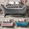 Upholstered Chaise Longue Ottoman Bench Padded Seat Window Seat Accent Bedroom