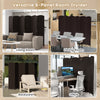 6-Panel Freestanding Room Divider Bedroom 5.6 FT Tall Folding Privacy Screen
