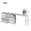 Chest of 6 Drawers Cabinet Dressing Table Vanity Makeup Desk Storage w/Mirror