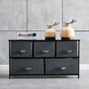 Fabric Cabinets Storage Unit Metal Frame Chest of Drawer Organiser Bedside Table