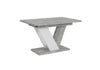 Extendable Table 120-160x80cm Kitchen Stone White Effect Fast Delivery