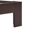 Bed Frame Dark Brown Solid Pine Wood 120x200 D7I8