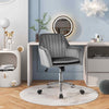 Home Office Leisure Chair Adjustable Swivel Dutch Velvet Task Chairs-Grey