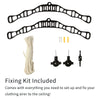 Clothes Airer Pulley Ceiling 6 Lath Hanging Traditional Mounted Dryer 1.2m Black