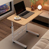 Overbed Bedside Desk Rolling PC Laptop Stand Tilting Table with Wheel Adjustable