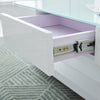 Luxury Glass Cofffee Table High Gloss Table with Storage Living Room Furniture