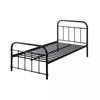 WHITE HOSPITAL STYLE METAL BED FRAME BLACK-BRASS-WHITE SINGLE TO KING