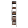 Industric 5 Tiers Book Shelf Bookcase Storage Cabinet Display Dining Living Room