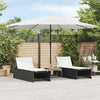 Garden Parasol with Steel White 388x388x248 J2U2