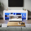 High Gloss White 140cm TV Stand Cabinet Unit Drawer Sideboard with LED Lights