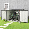 6.4 x 6.7ft Garden Waterproof Anti-UV Storage Pent Bike Shed Steel Lockable Door