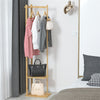 Solid Wooden Coat Rack Storage Shelf Hall Tree Hat Hanger Entryway Bedroom Stand