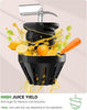 ACOQOOS Juicer Machines 110MM Feeding Chute, Easy to Clean Cold Press Juicer