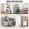 74CM Bathroom Cabinet Floor Storage Cabinet Organizer Narrow Side Cabinet White