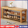 3 Tier Wooden Shoe Rack Seating Bench Hallway Storage Organiser Holder Stand