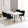 Dining Chairs Set of 2/4 Velvet Kitchen Chairs with Metal Legs