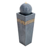 Outdoor Natural Slate Garden Water Feature LED Fountain Electric Statue Decor UK