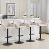 2x Bar Stools Breakfast Comfortable Swivel Gas Lift Kitchen Stool Leather Chairs