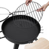 580*710mm Round Fire Pit BBQ Wood Burning Charcoal Grill Party Barbeque Camping