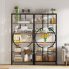 70.9 Inch Industrial Bookshelf, 6-Tier Tall Etagere Bookcase with Open Shelve