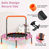 92 cm Kids Trampoline Indoor Toddler Rebounder Mini Trampoline with LED Light
