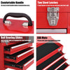 Portable Tool Box Tool Storage Chest Double Latch Toolbox w/Carrying Handle