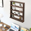 4Tier Wooden Spice Rack Desktop Wall Hanging Shelf Holder Kitchen Cabinet