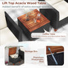 3 Pcs Garden PE Rattan Wicker Chair Conversation Set Patio Storage Table Chairs