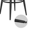 1/2/4/6x Kitchen Bar Stool Samt Padded Pub Chair w/ Backrest High Counter Stool