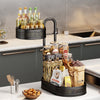 Rotating Veg Fruits Trolley Basket Rack Metal Kitchen Bathroom Storage Shelf UK