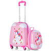 2Pcs 12" 16" ABS Kids Suitcase Backpack Luggage Set School Travel Lightweight