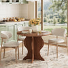 Round Dining Table for 4, 31.5'' Modern Farmhouse Kitchen Table for Dining Room